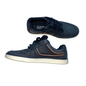 Primark‎ Man Black Tan Sneakers Shoes New Sz. 8